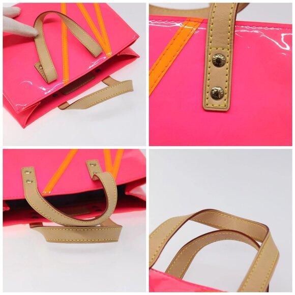 LOUIS VUITTON Monogram Vernis Fluo Reade PM Hand Bag Red M91903 Auth yk17584AV - Picture 16 of 16